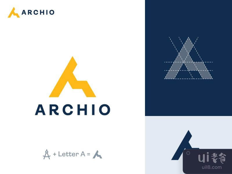 Archio-字母 A 徽标(Archio - Letter A Logo)插图2