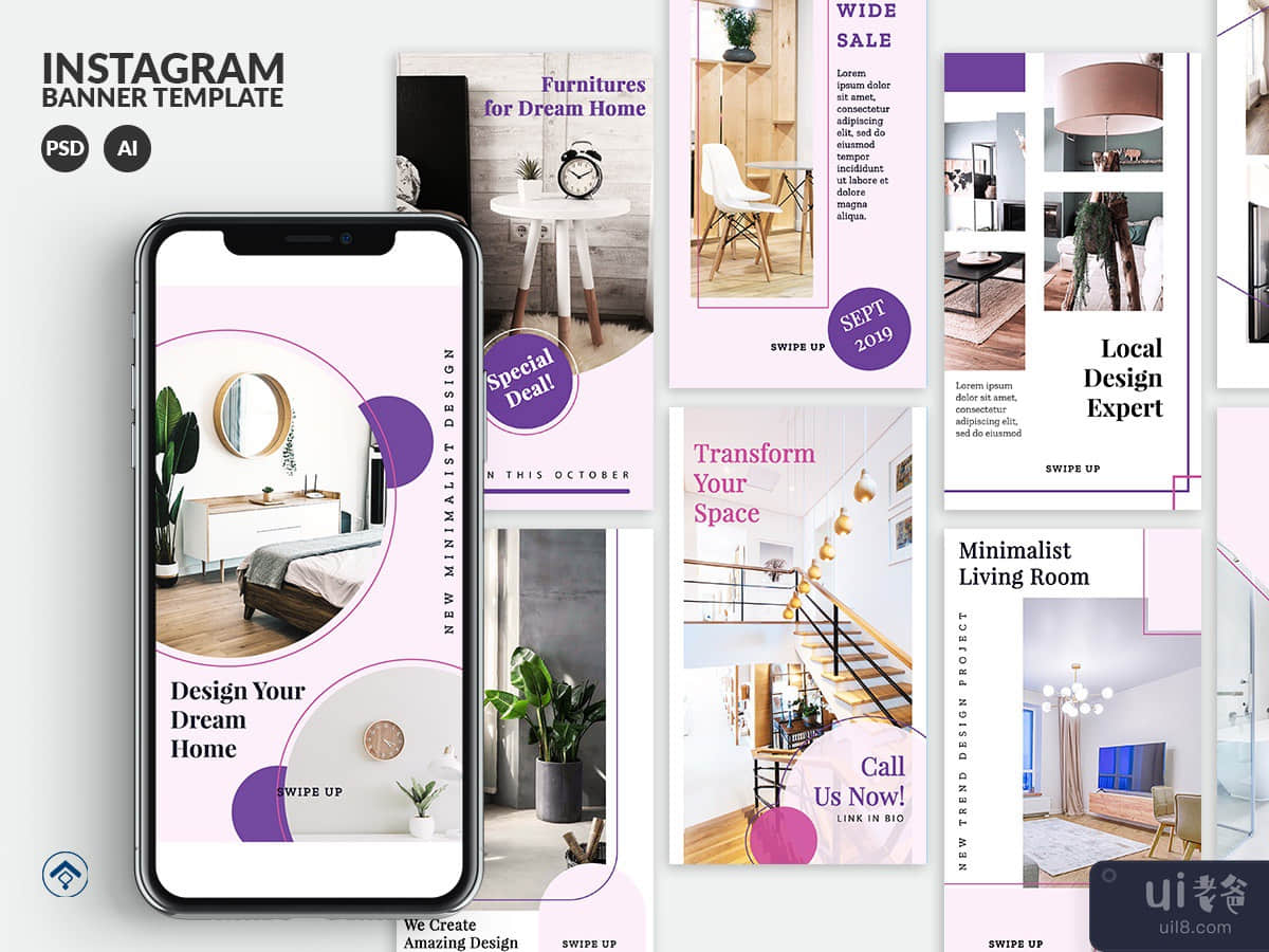 Cozy - Interior Design Instagram Stories Template