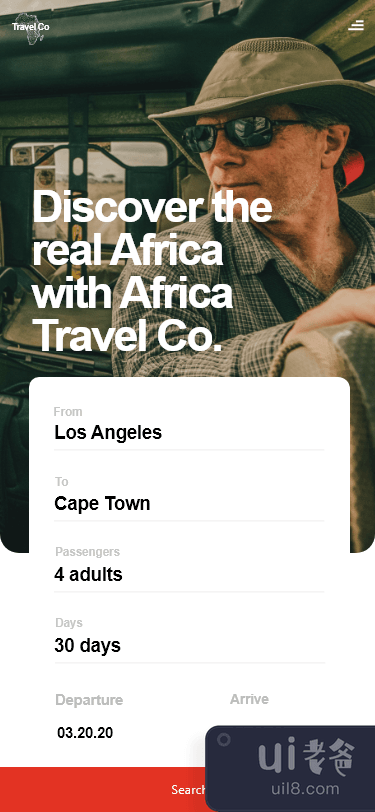 非洲旅游应用程序 UI 套件(Africa Travel Application UI Kit)插图4