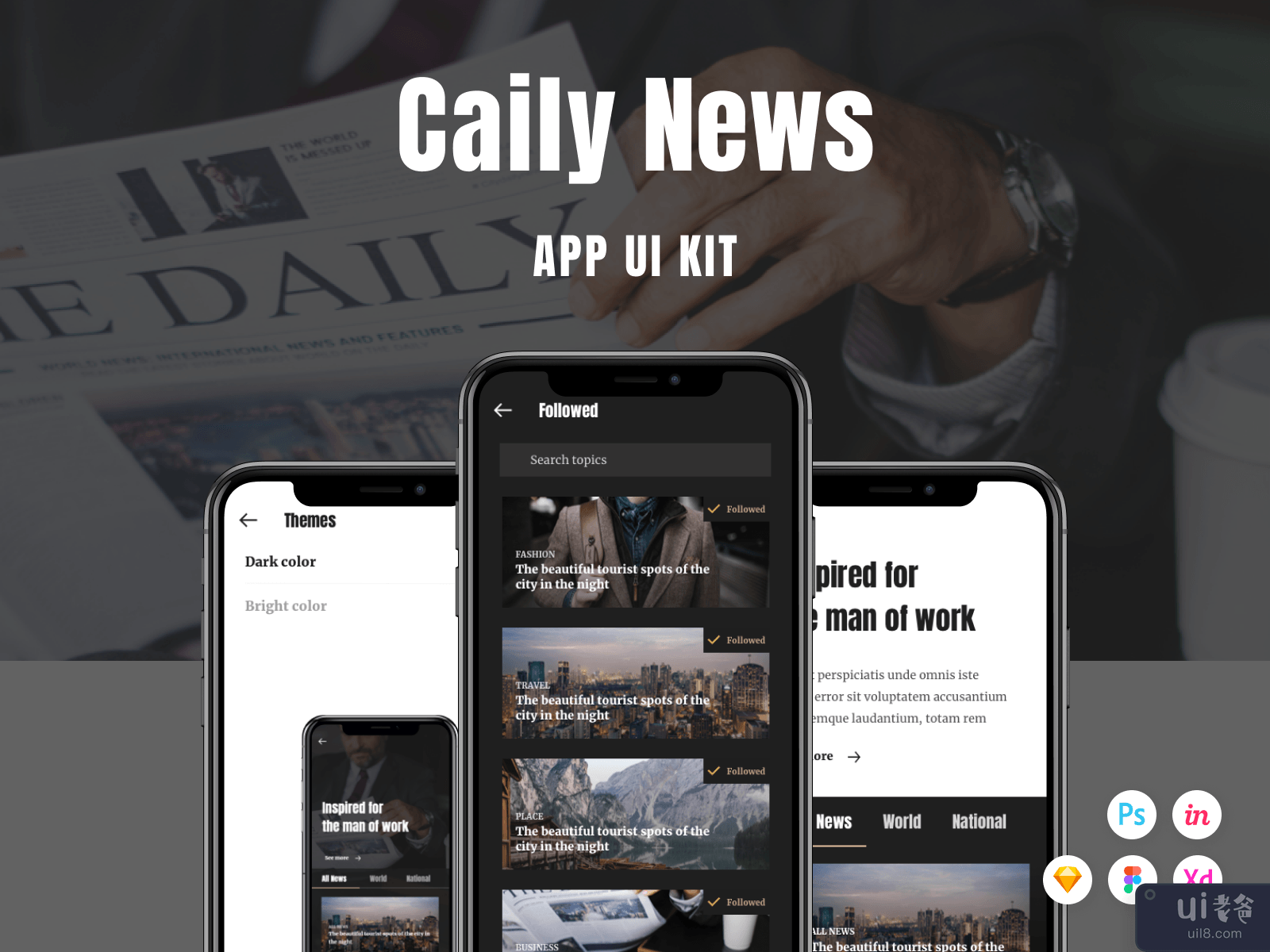 Caily News UI Kit (Part 3)