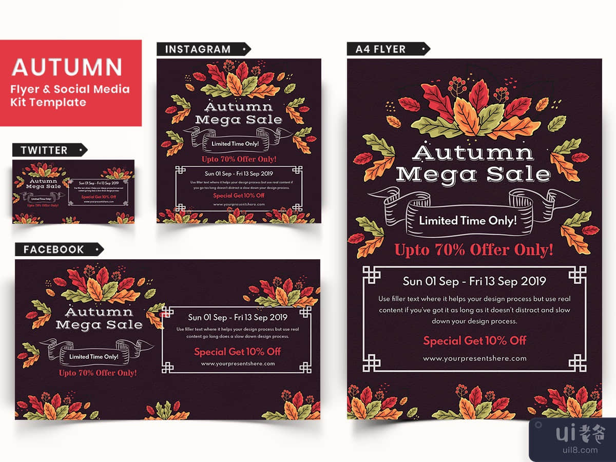 Autumn Festival Flyer & Social Media Pack-18