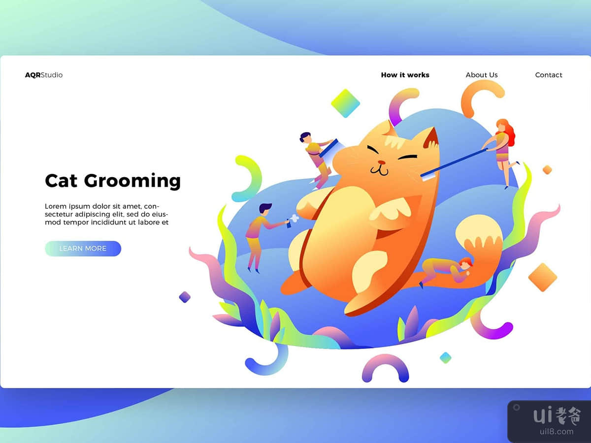 Cat Grooming - Banner & Landing Page