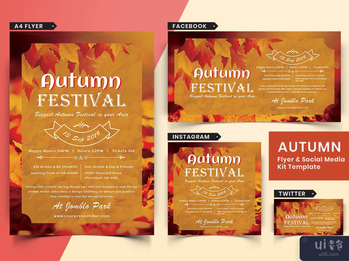 Autumn Festival Flyer & Social Media Pack-02