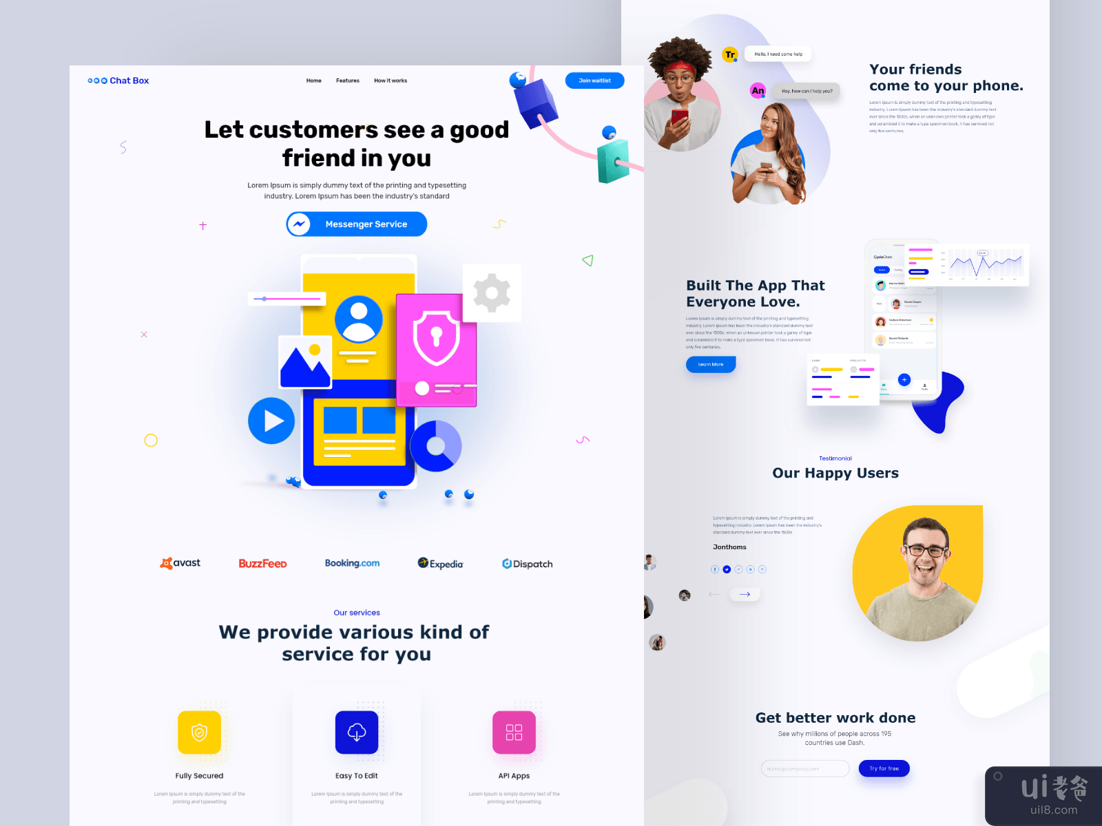 3d app  landing page