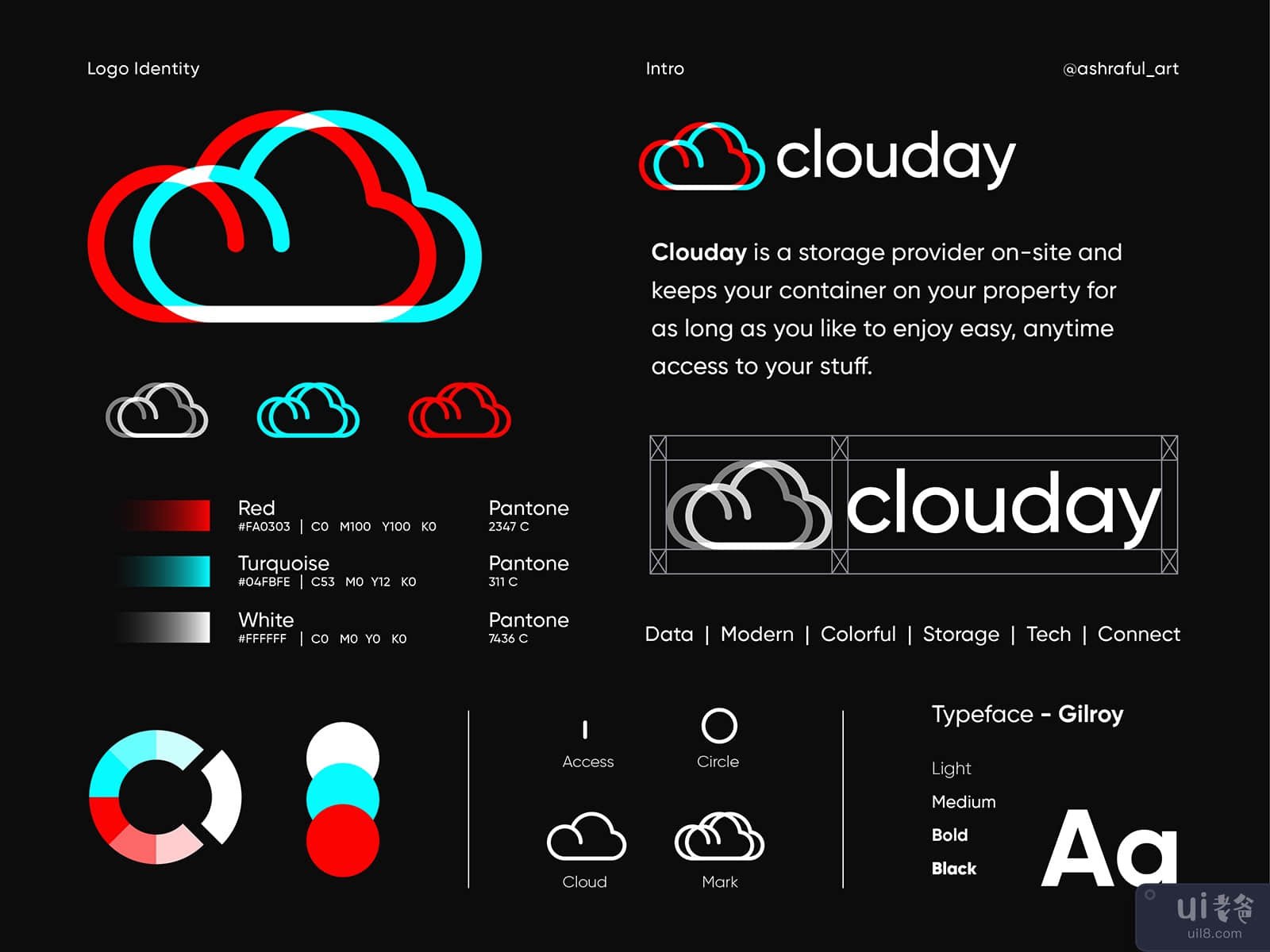 Clouday Logo Identity