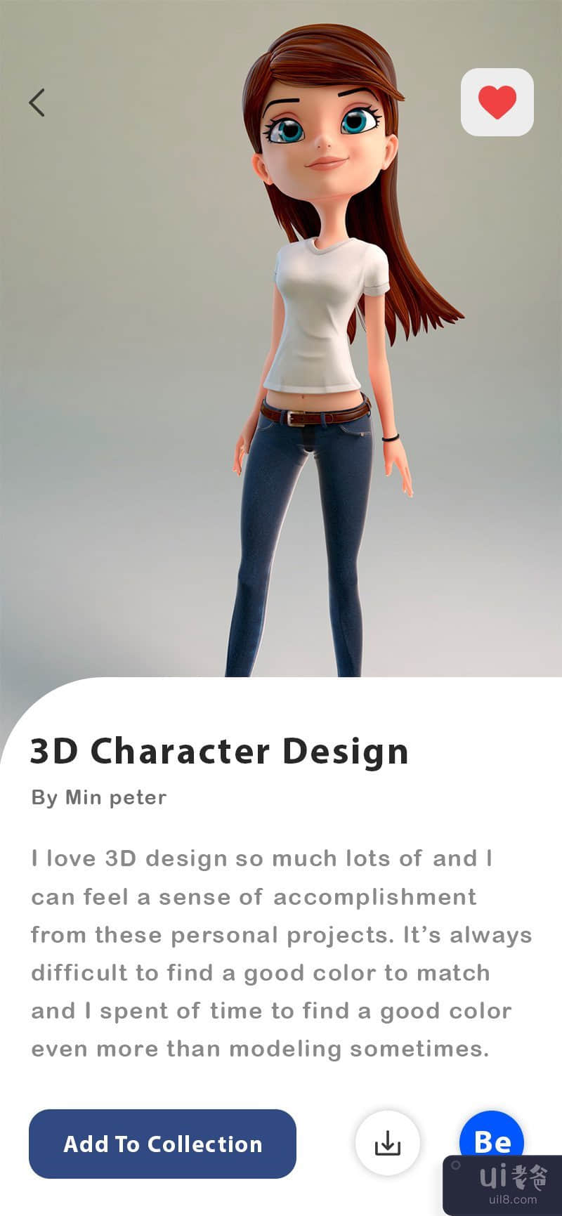 3D角色设计用户界面(3D Character Design UI)插图3