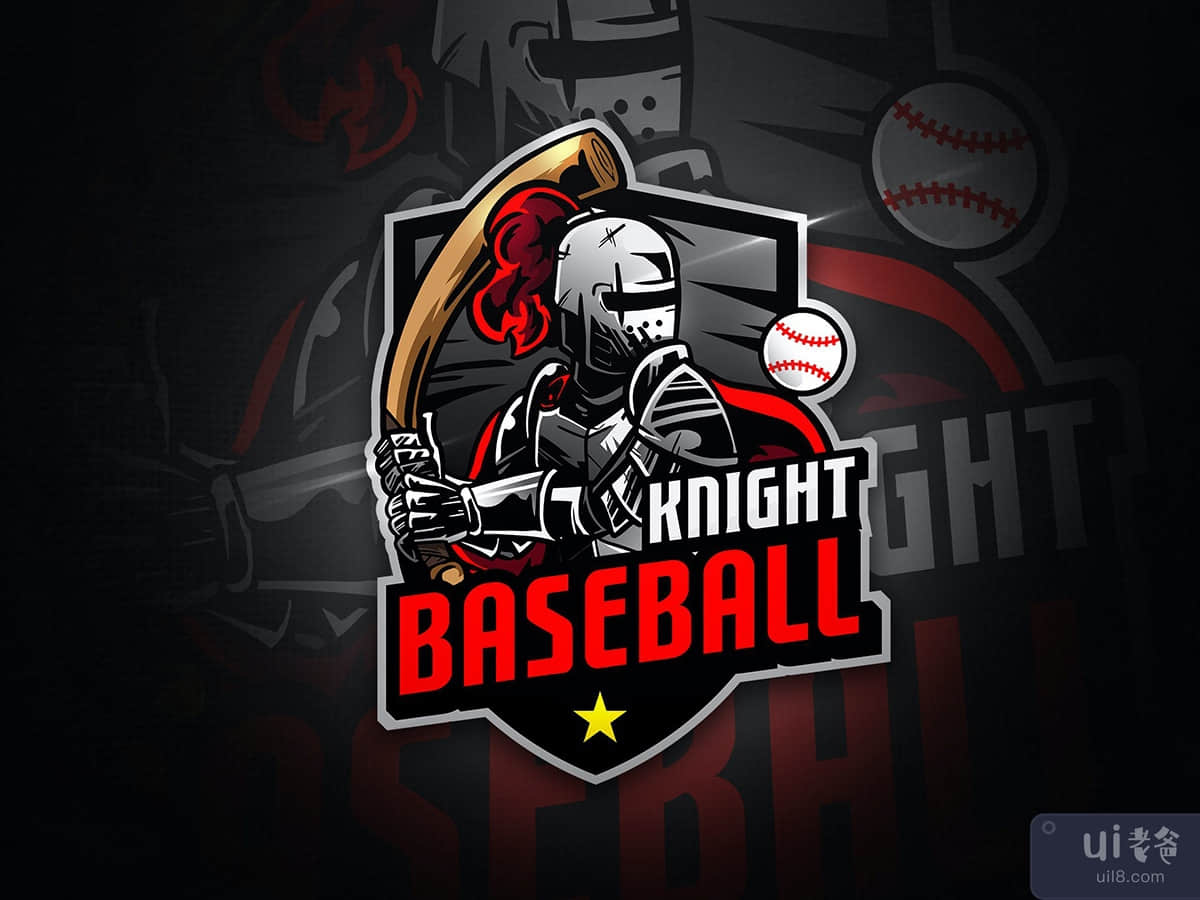 Baseball Knight - Mascot & Esport Logo