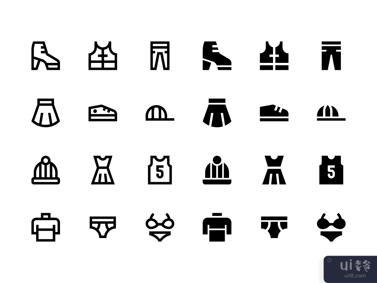 66 Clothes and Shoes icons