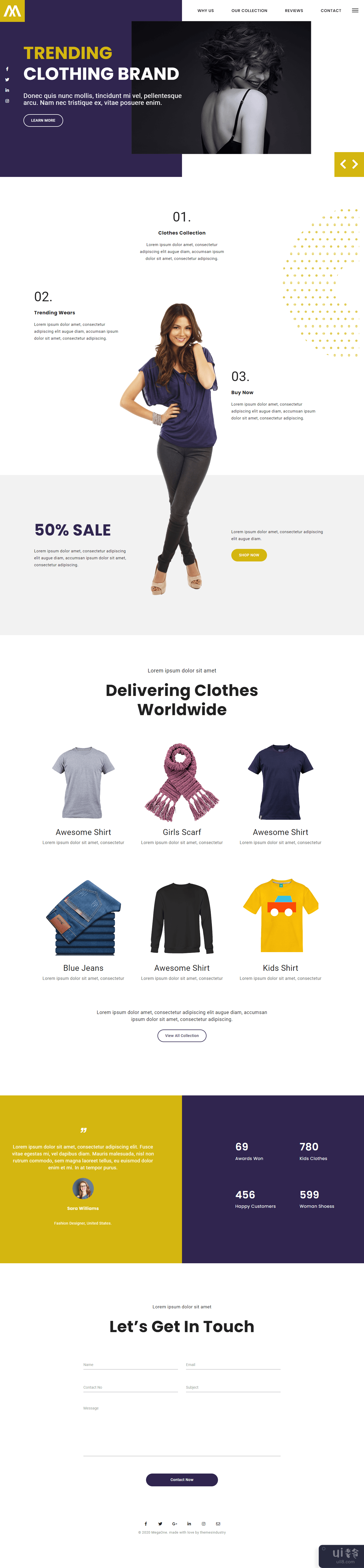 服装品牌HTML模板(Clothing Brand HTML Template)插图2