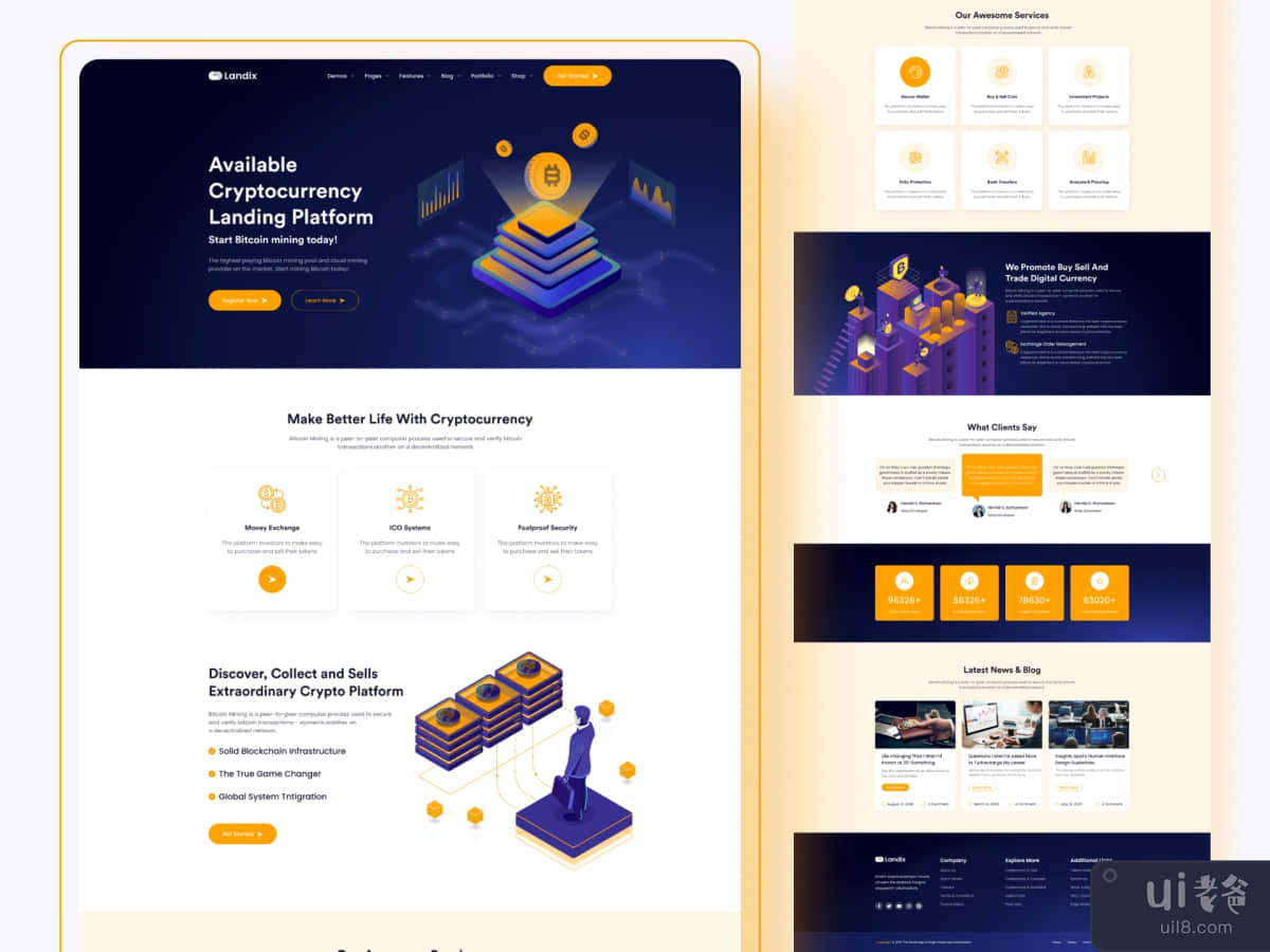 Cryptocurrency Landing Page 