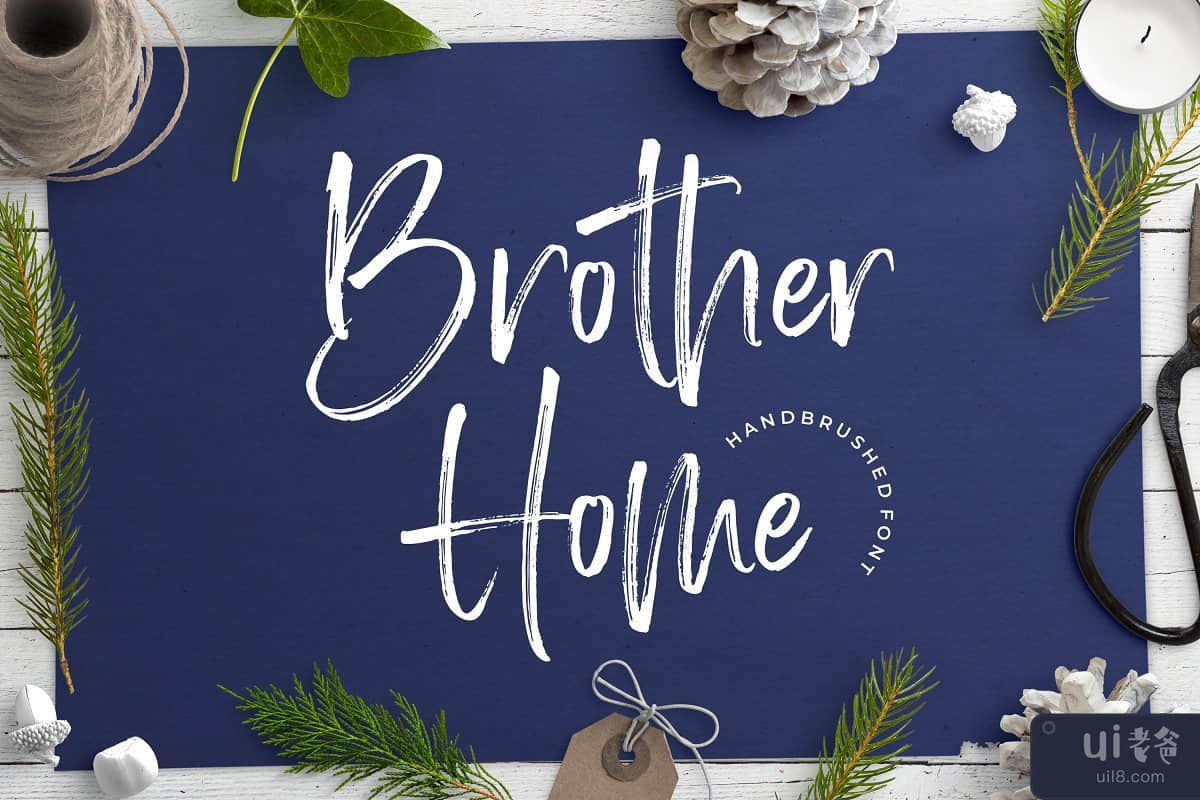 兄弟家字体(Brother Home Font)插图3