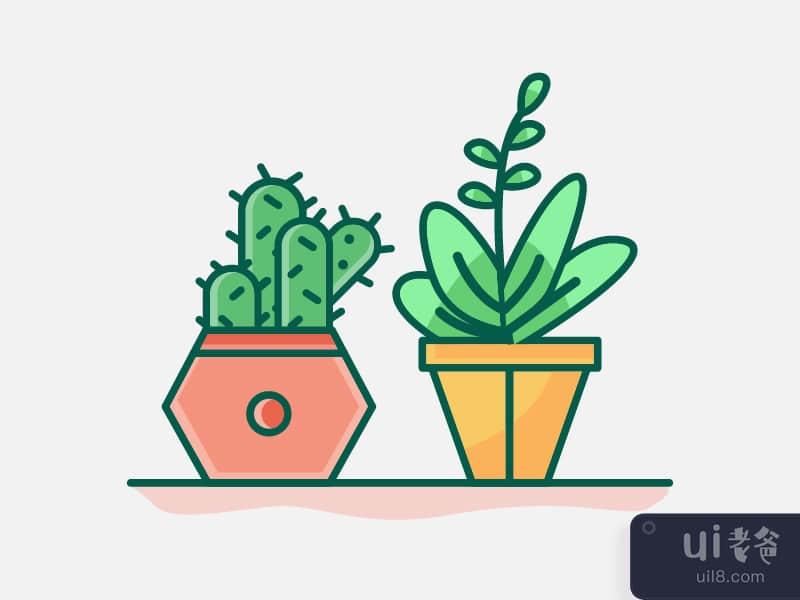 Cactus and Plant Icon