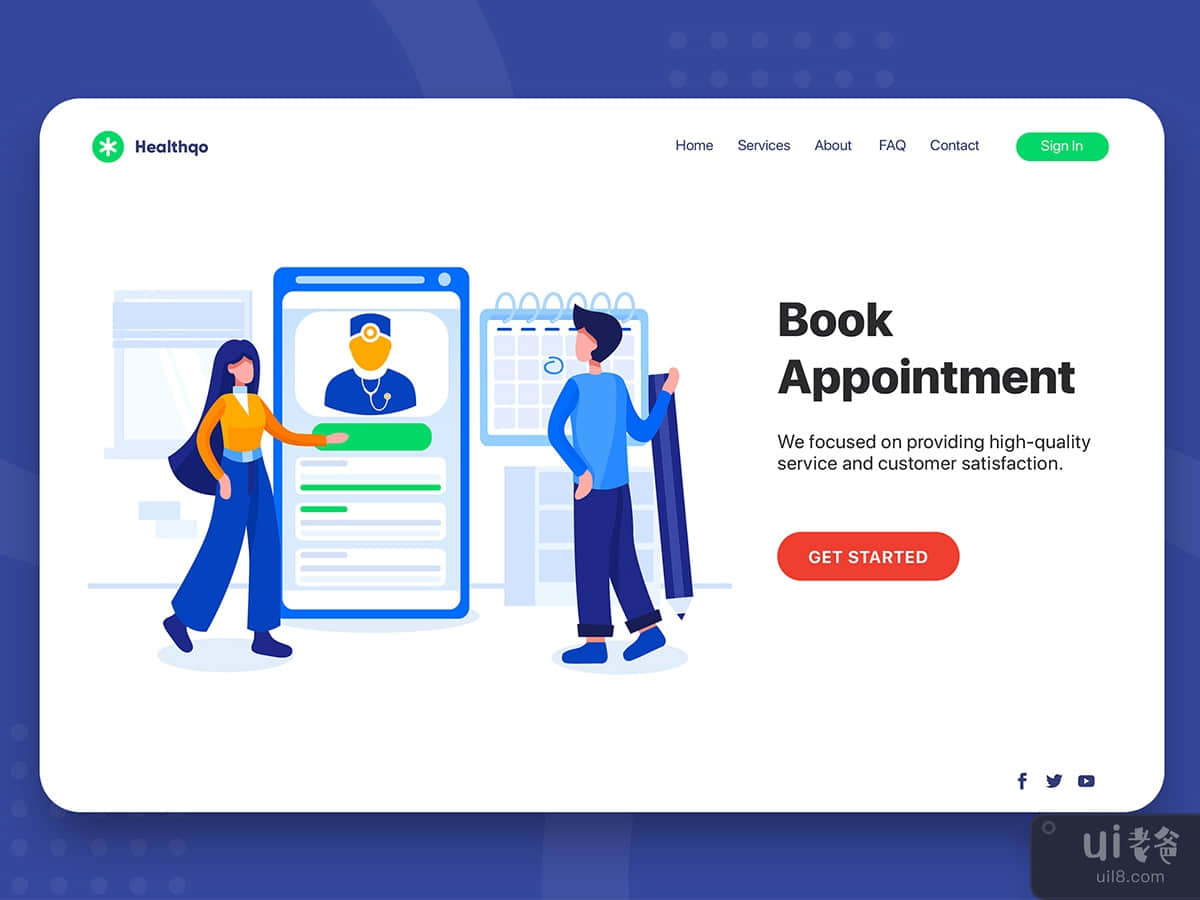 Book Appointment - Healthcare Illustration