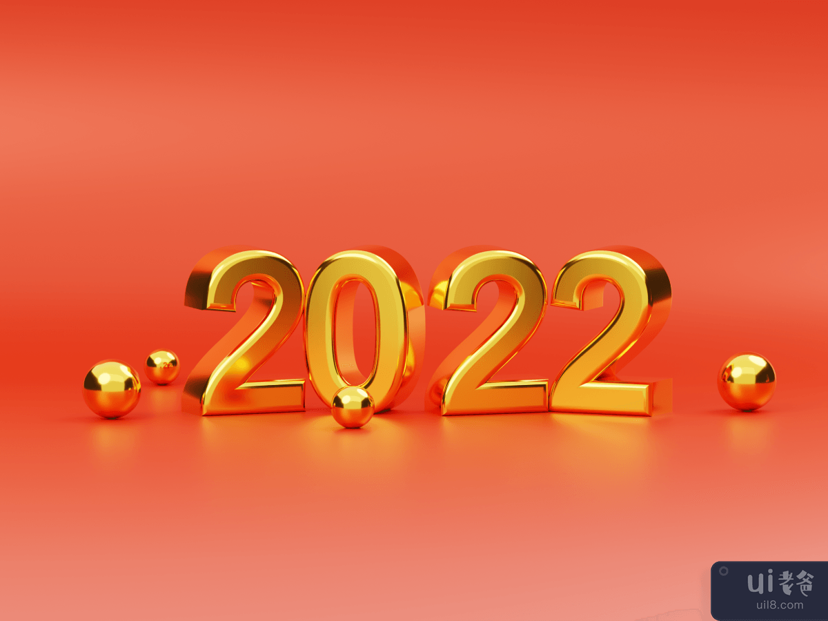 2022 3D Render Illustration