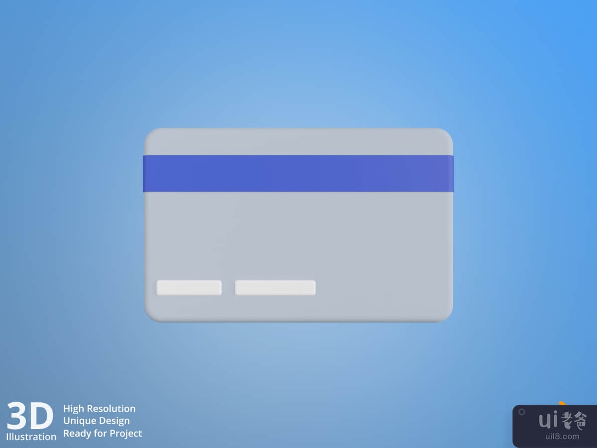 Credit Card - E-Commerce 3D Illustration