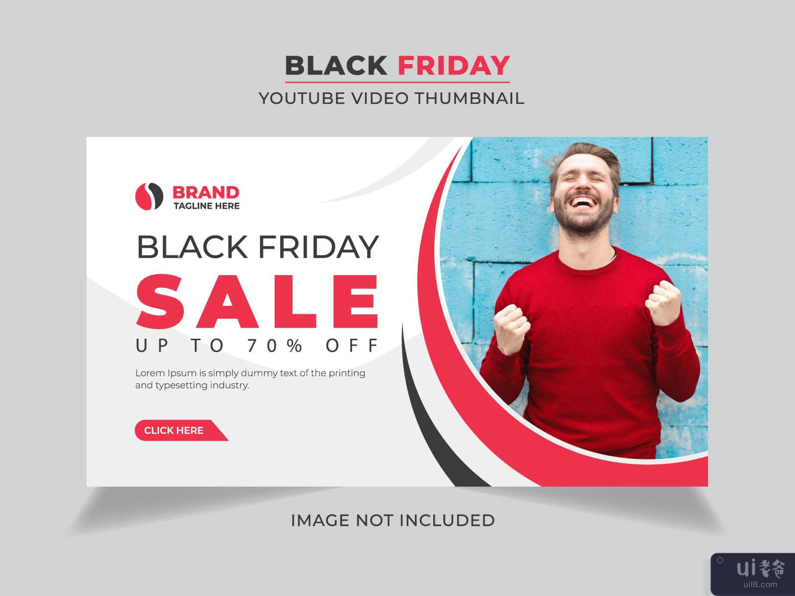 Black Friday Super Sale video thumbnail and web banner