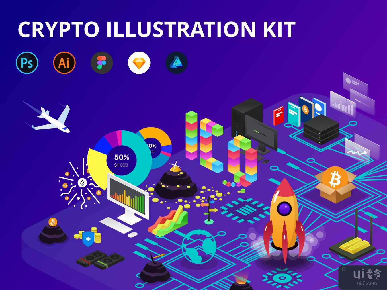 Crypto Illustration Kit - Free Update!