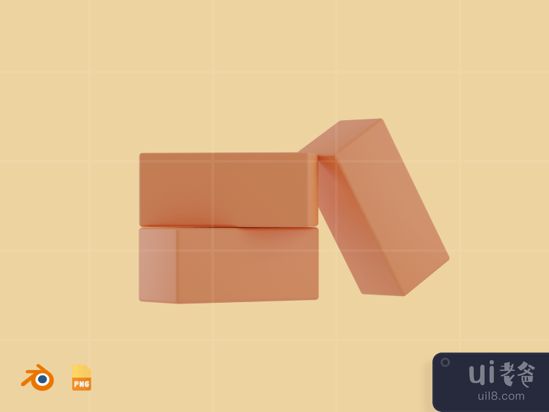 Brick - 3D Construction Illustration