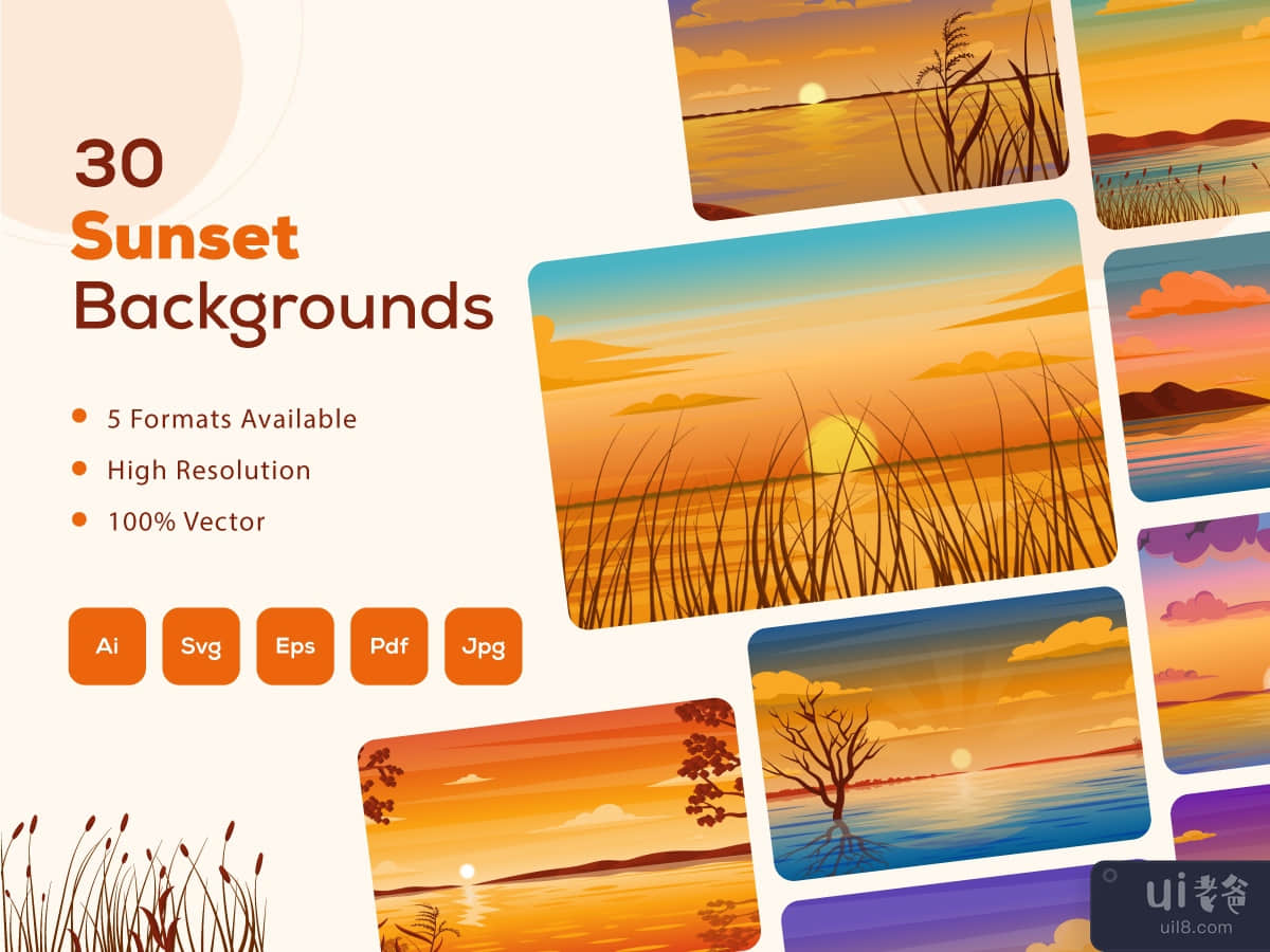 30 Sunset Beautiful Backgrounds