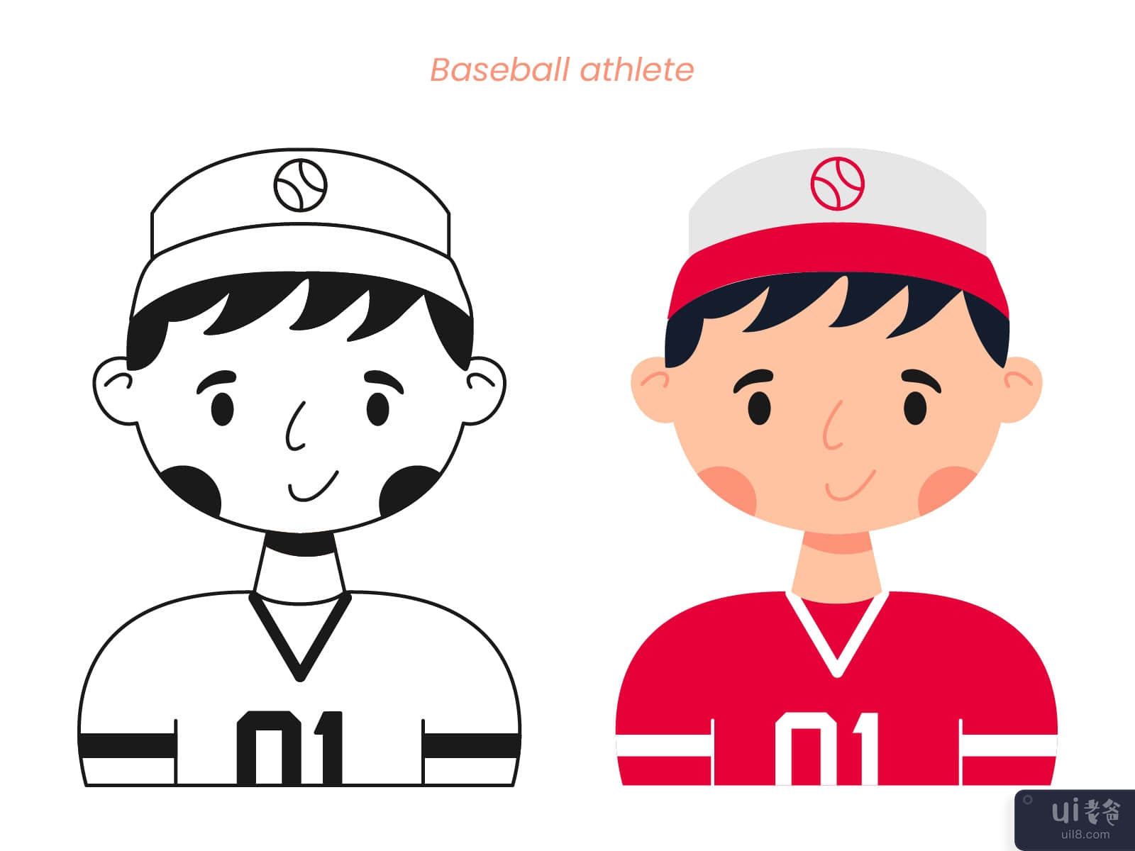 Baseball Athlete Avatar