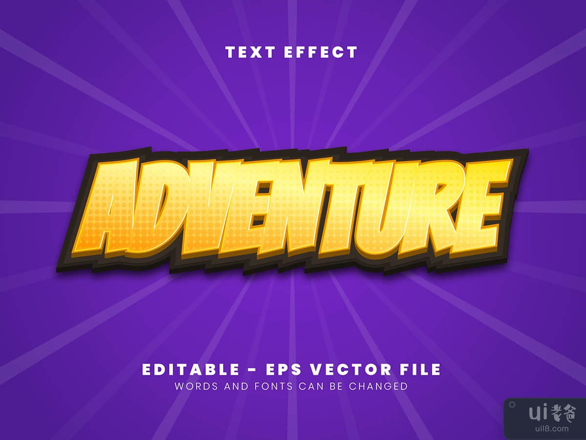 Adventure text effect