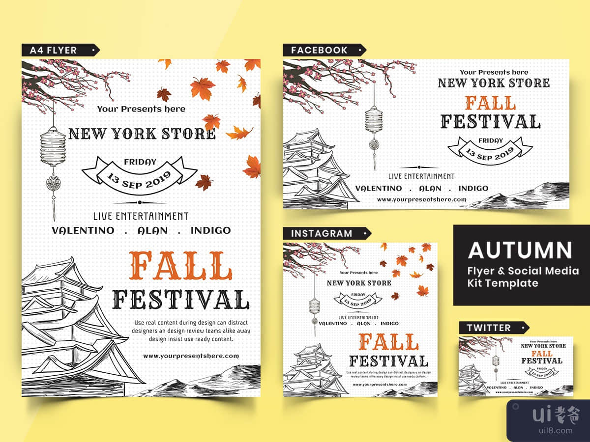 Autumn Festival Flyer & Social Media Pack-05