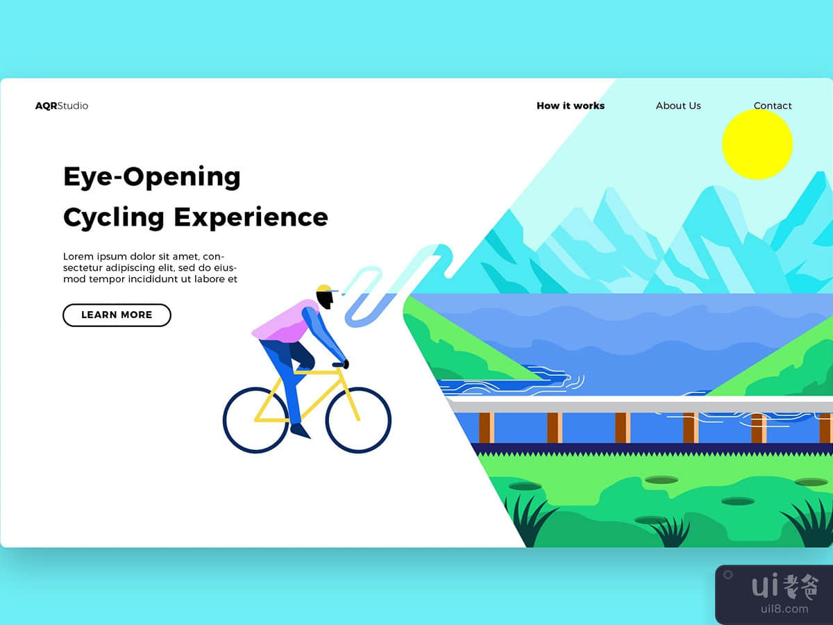 Bicycle out - Banner & Landing Page