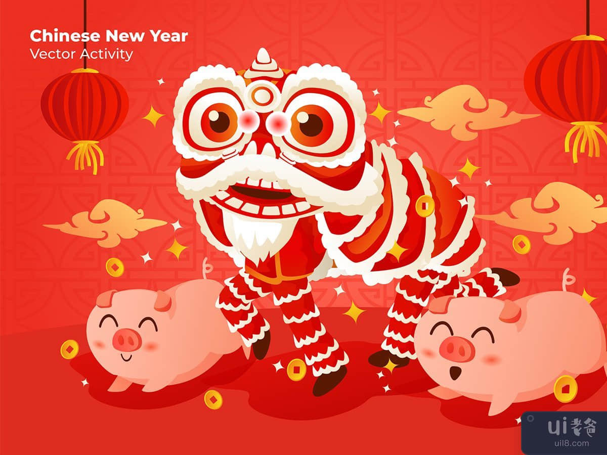 Chinese New Year - Vector Illustration