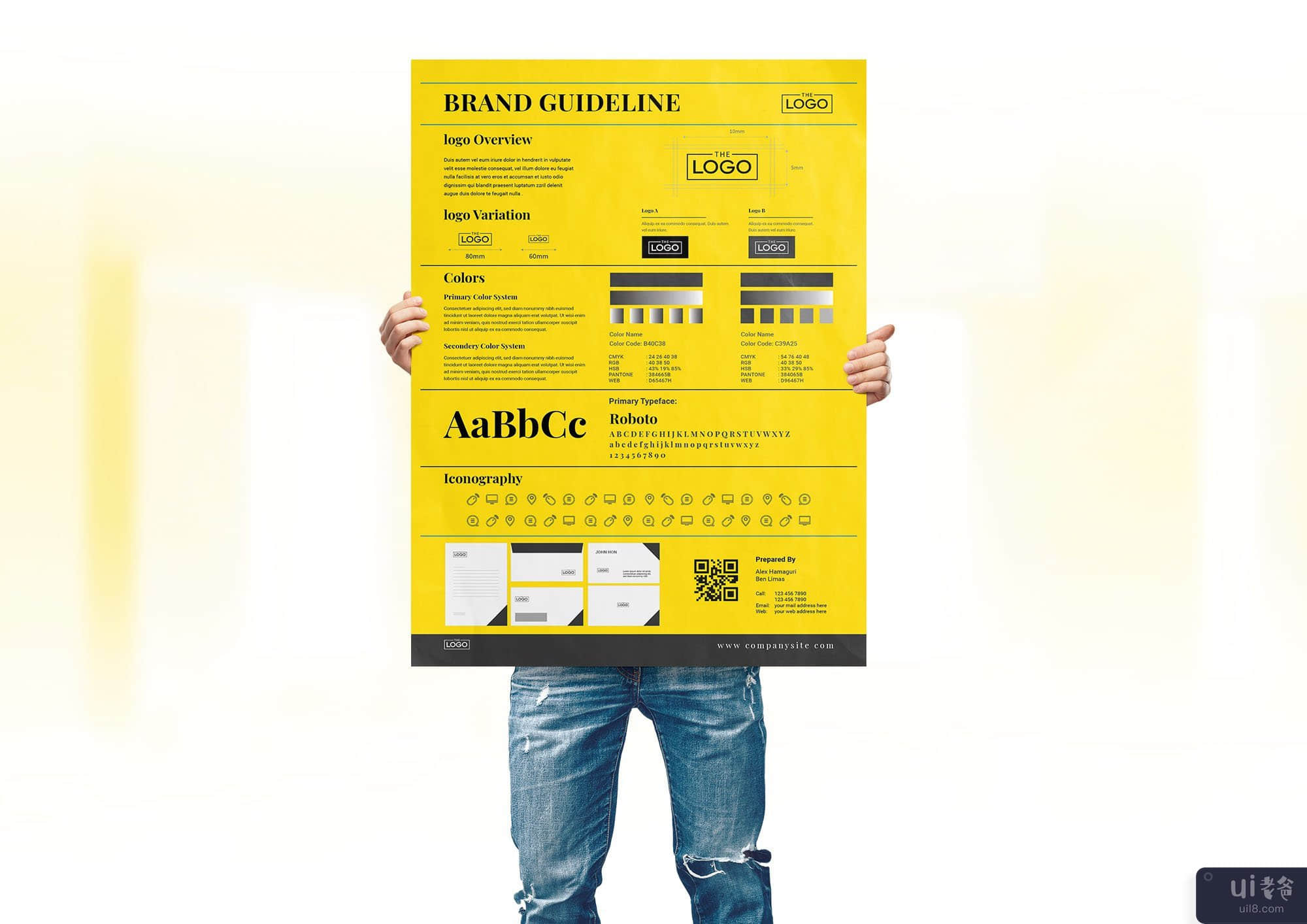 A3 品牌指南海报 Din A3 品牌指南海报(A3 Brand Guideline poster Din A3 Brand Guideline poster)插图5