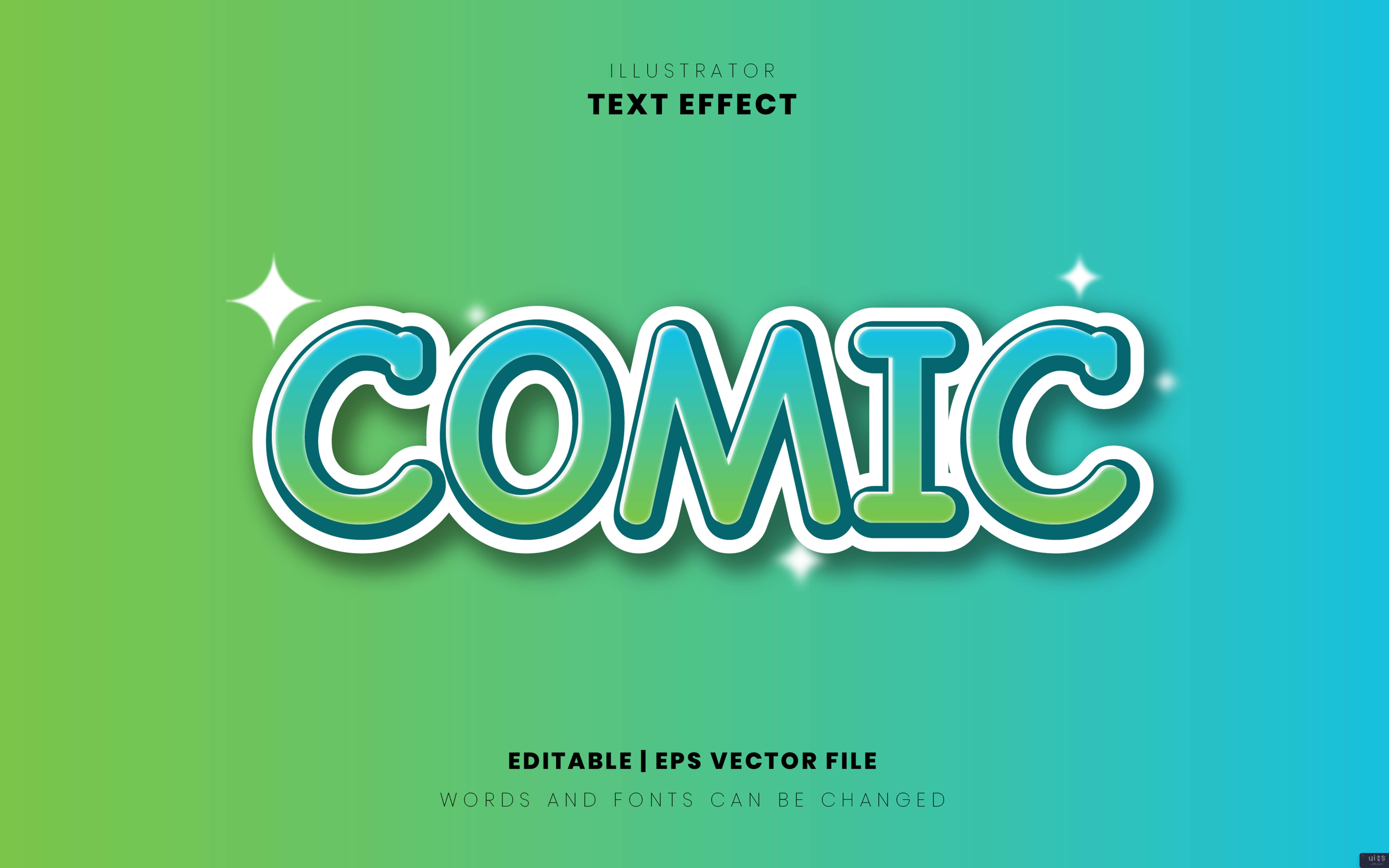 漫画风格文字效果(Comic style text effect)插图2