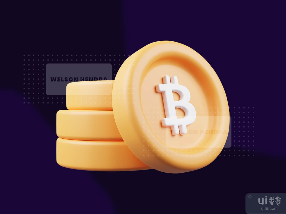 Bitcoin - Cryptocurrency 3D Illustration Pack