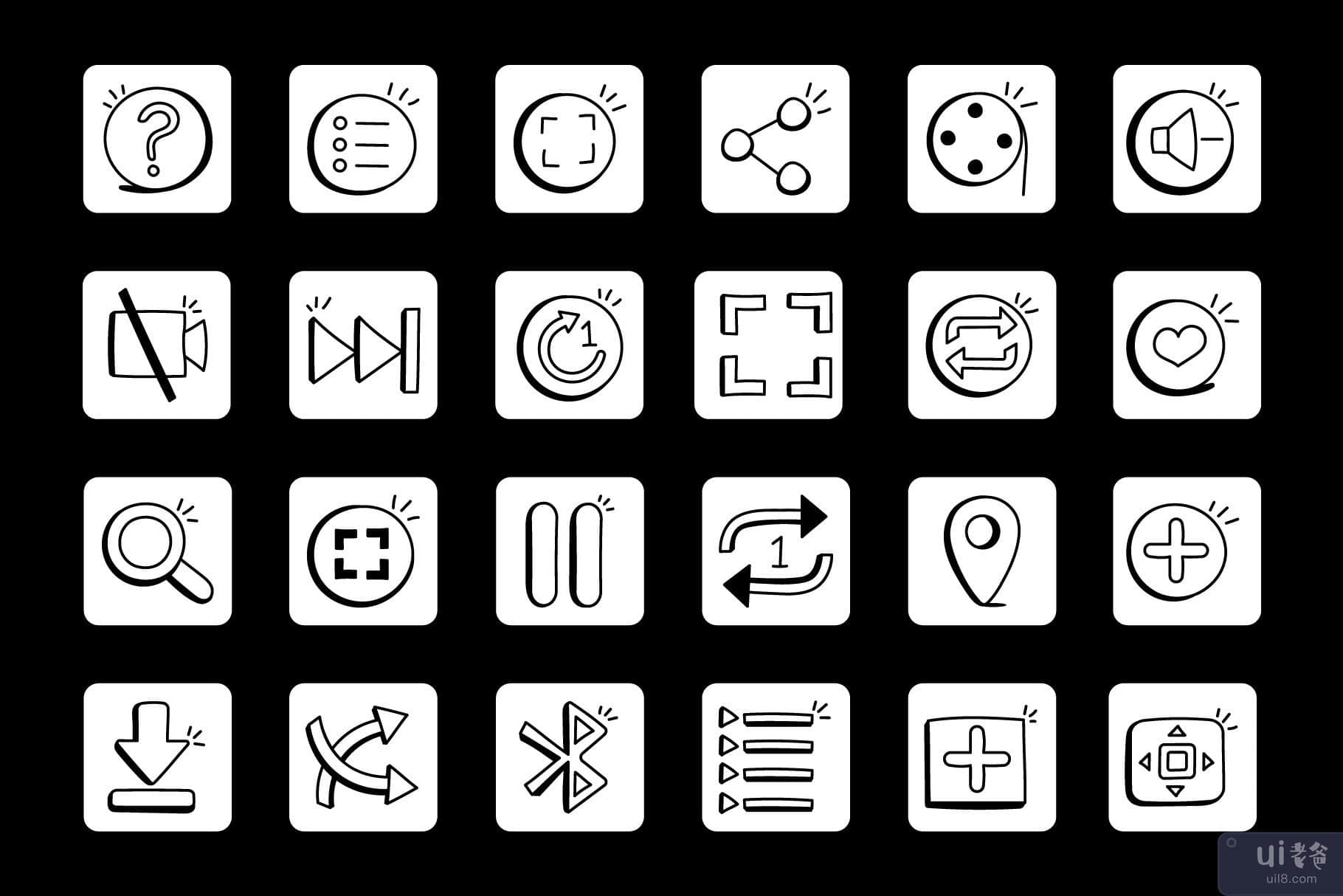 300 个趋势媒体控件图标(300 Trending Media Controls Icons)插图8