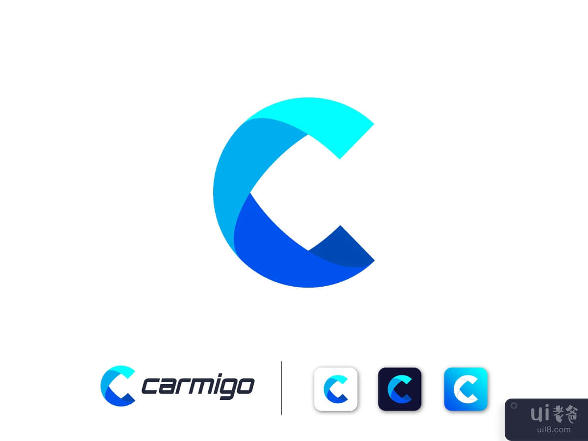 C modern Letter Logo Design
