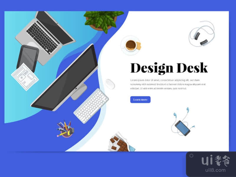 Banner Template with Business Desk
