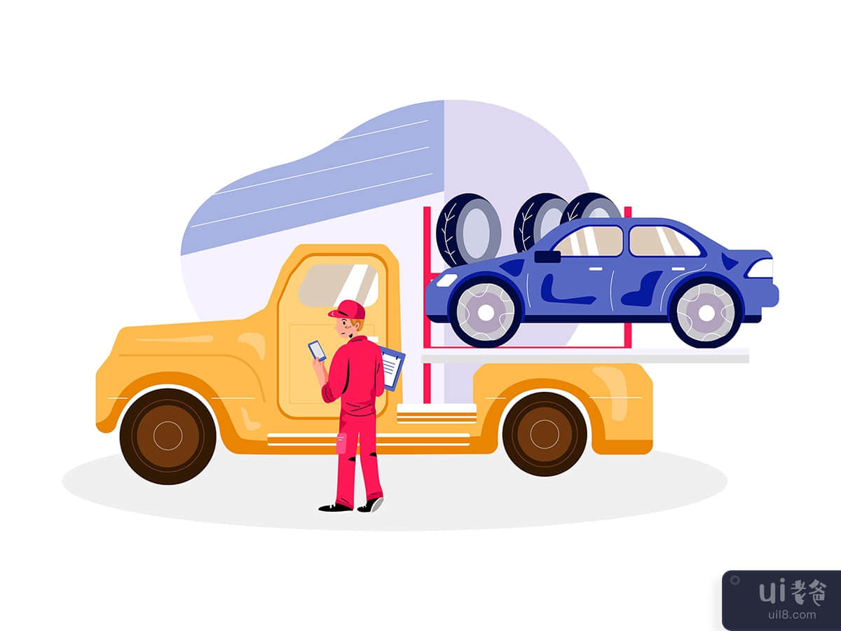 Auto Service Illustration
