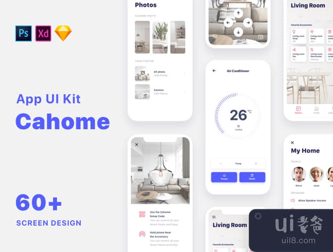 Cahome 智能家居 UI 套件(Cahome Smart Home UI Kit)插图4