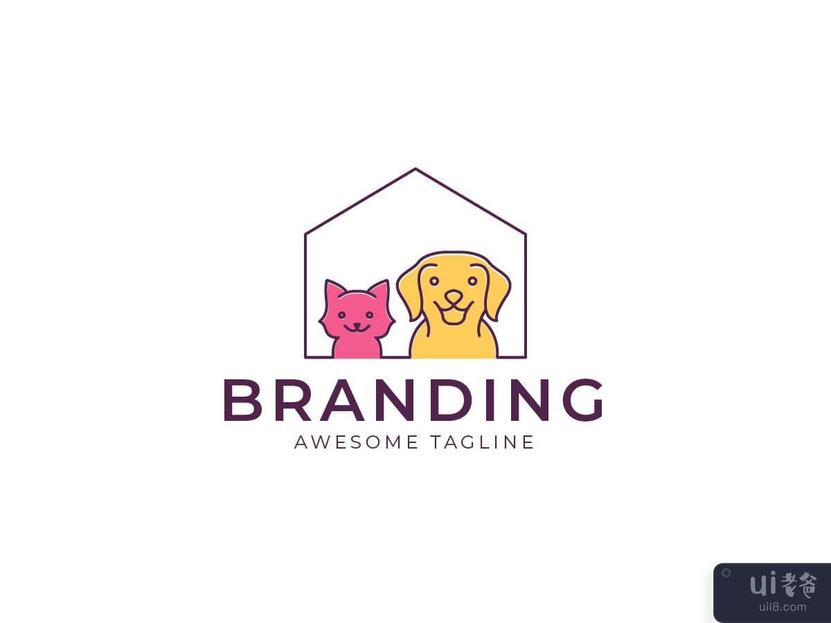 Creative and Unique Dog and Cat Logo Design