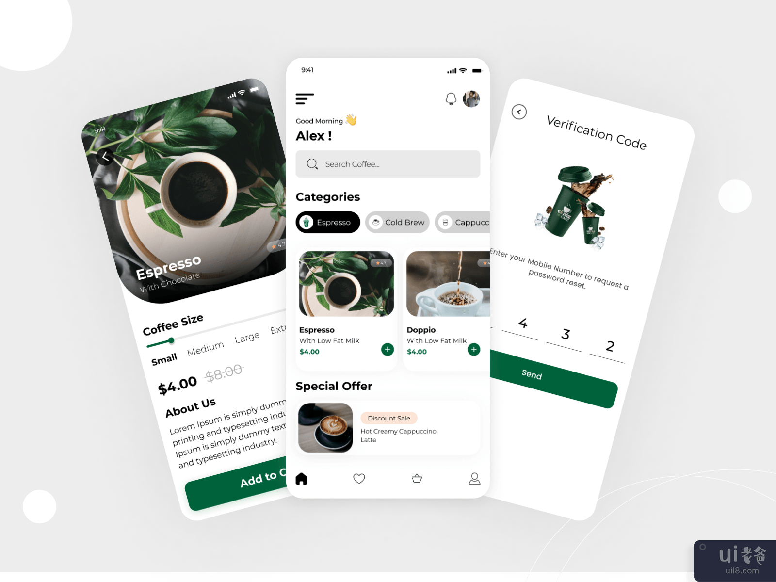 咖啡☕ App UI/UX 设计(Coffee☕ App UI/UX📱 Design)插图2
