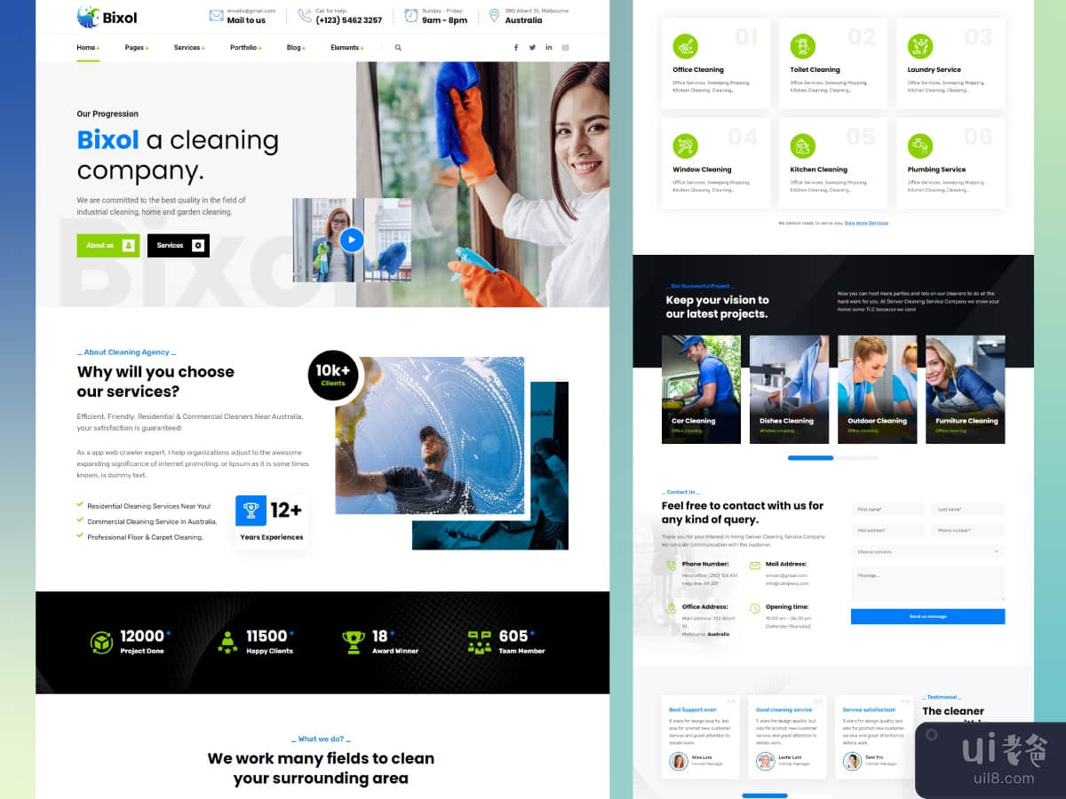Bixol - Cleaning Services WordPress