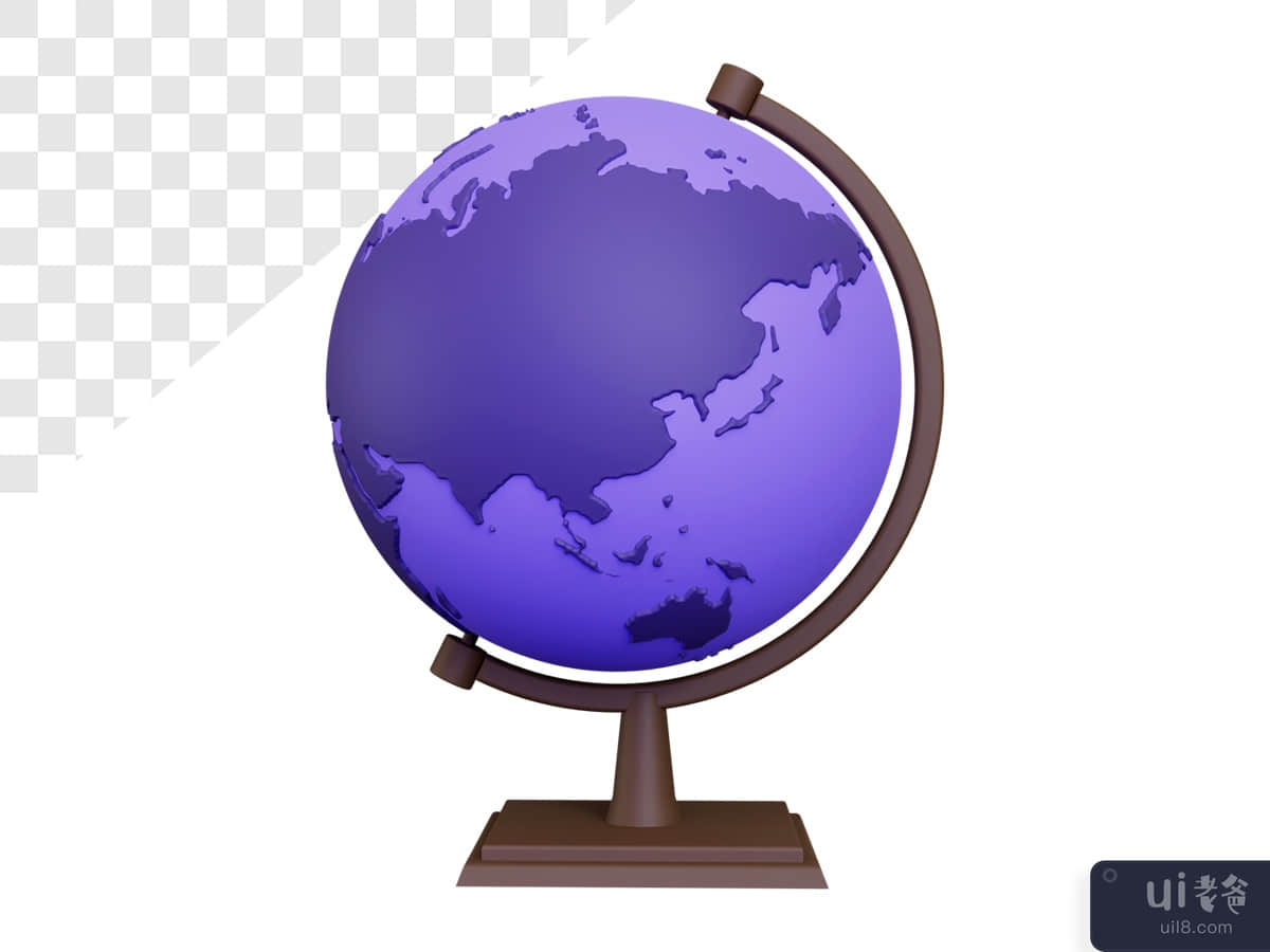 3d globe illustration