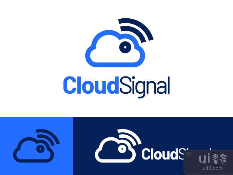 Cloud Signal Logo Design