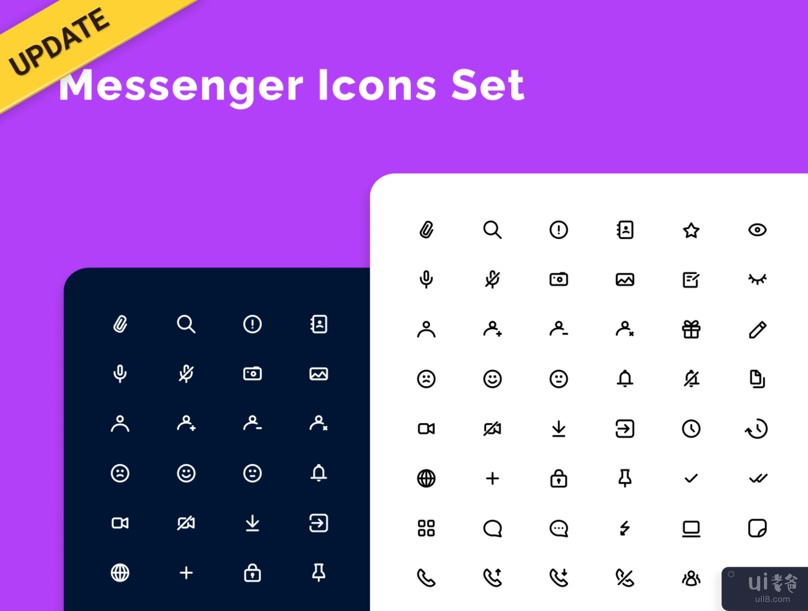 Chat and Messenger Icons Set - update!