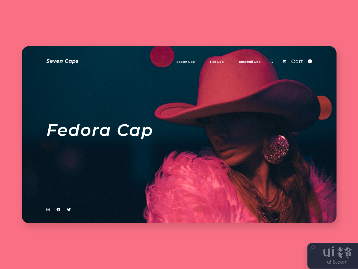 Cap Shop Web Concept