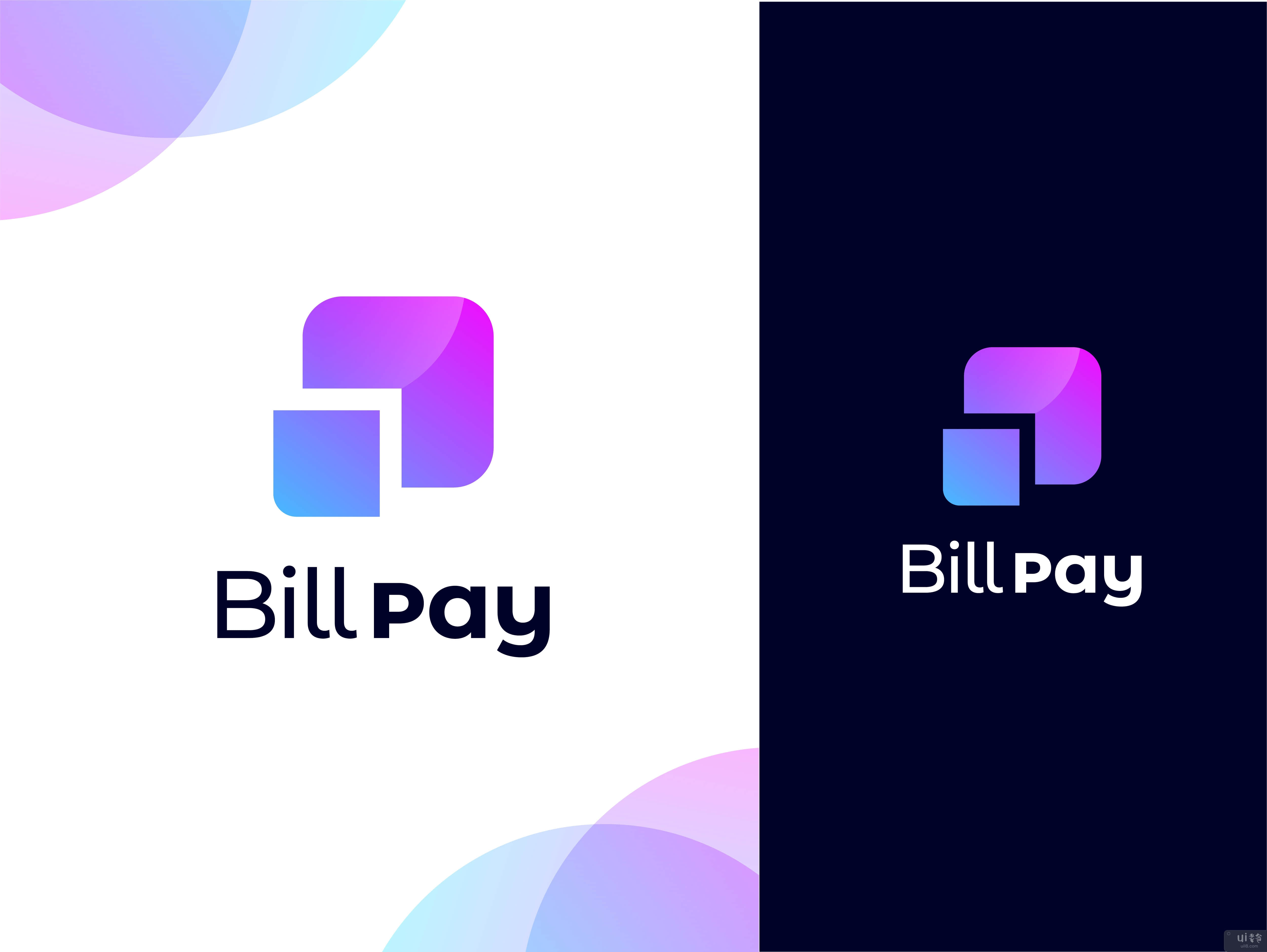 比尔支付现代标志设计(Bill Pay modern Logo Design)插图2