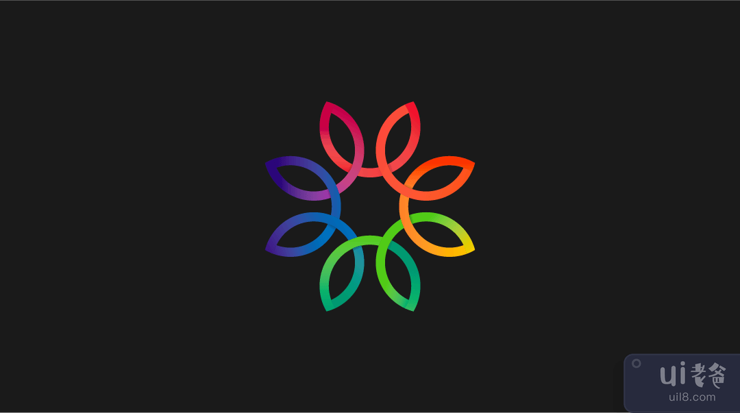 五颜六色的树叶标志模板(Colorful Leaves Logo Template)插图2