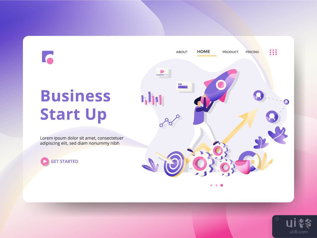 Business Start Up Landing page