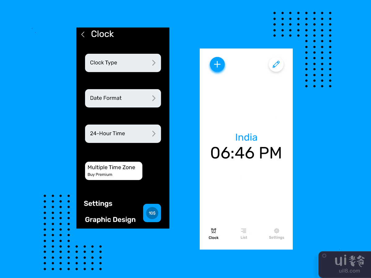 Clock App UI