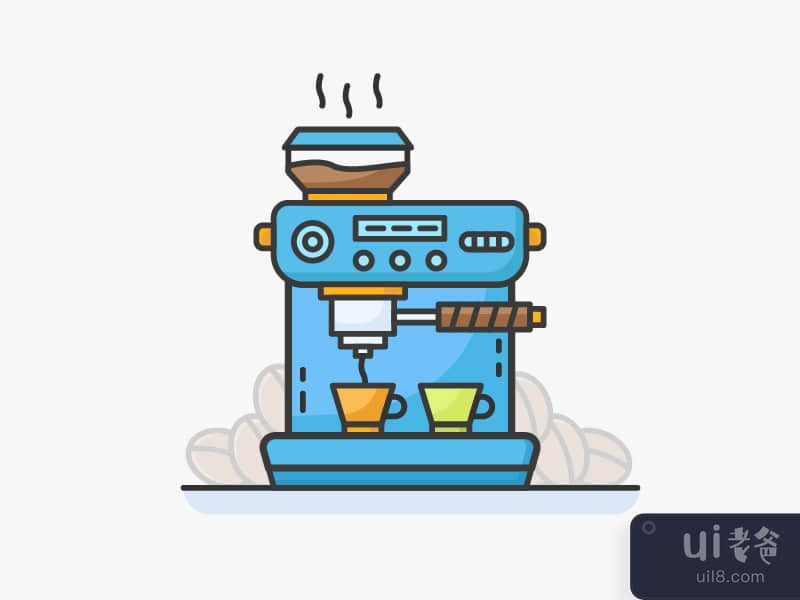 Coffee Machine Illustration