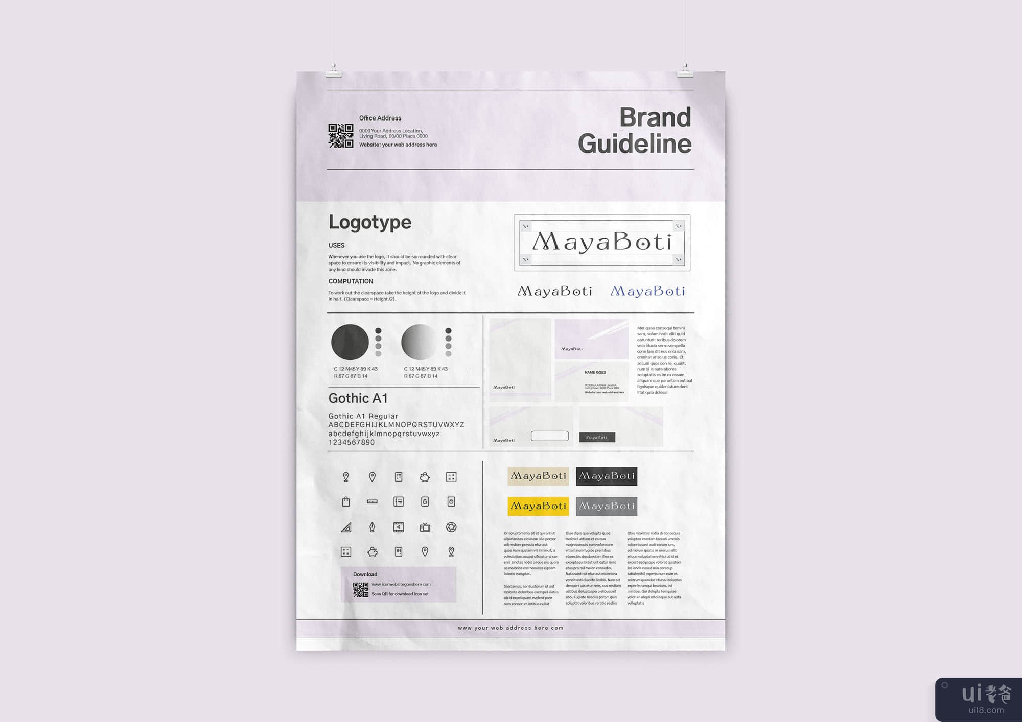 A3 品牌指南海报 Din A3 品牌指南海报(A3 Brand Guideline poster Din A3 Brand Guideline poster)插图6