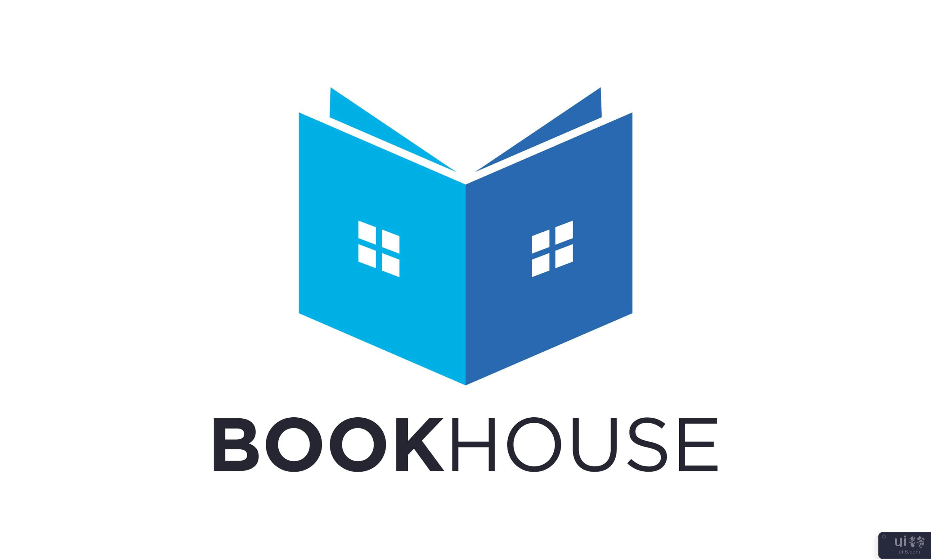 用于标志设计概念的书籍和房屋可编辑矢量(Book and house for logo designs concept editable vector)插图2